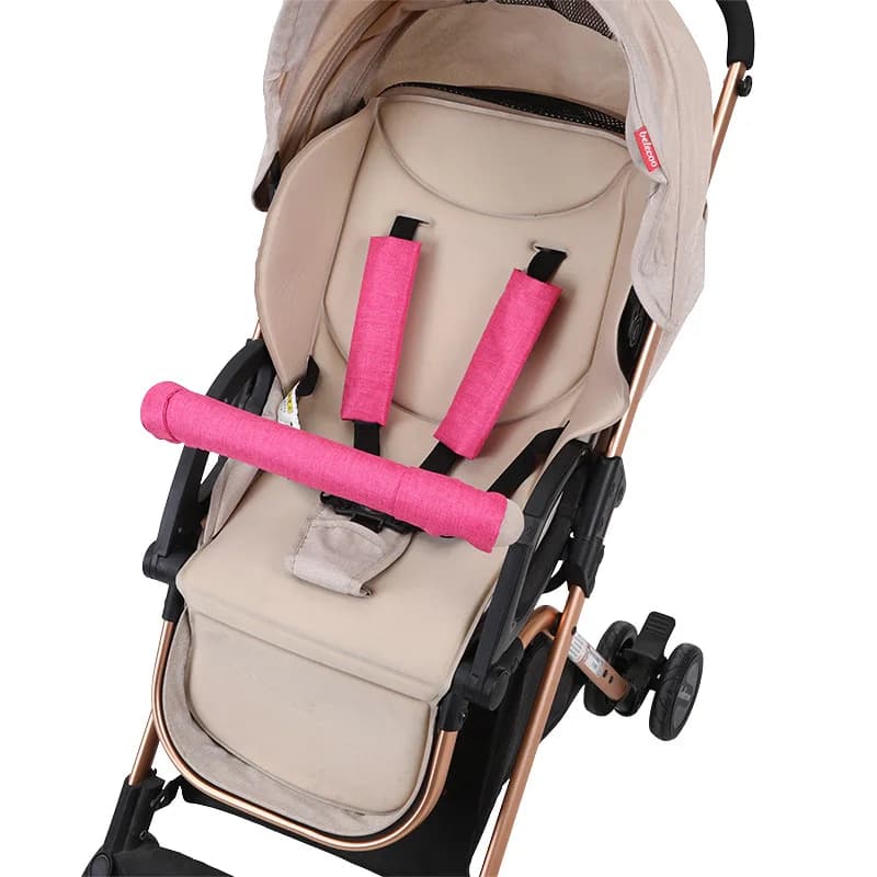 Copri Bracciolo per Passeggino in Garza di Cotone, Protezione per Ringhiera, Copri Cintura di Sicurezza per Seggiolino Passeggino, Accessori per Passeggino