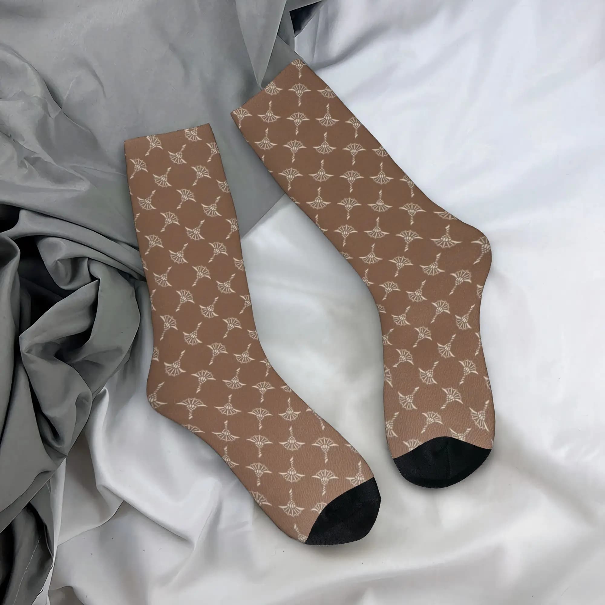 Custom J-joops Patten Dress Socks Mens Womens Warm Funny Novelty Crew Socks