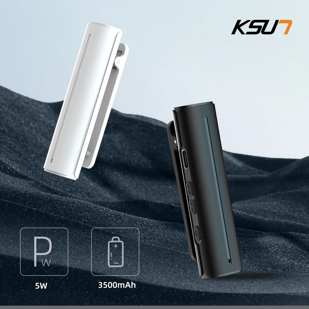 KSUN Mini Walkie-talkie tascabili Set citofono wireless Radio bidirezionale impermeabile Walkie-talkie a mani libere per ristorante Hotel V50
