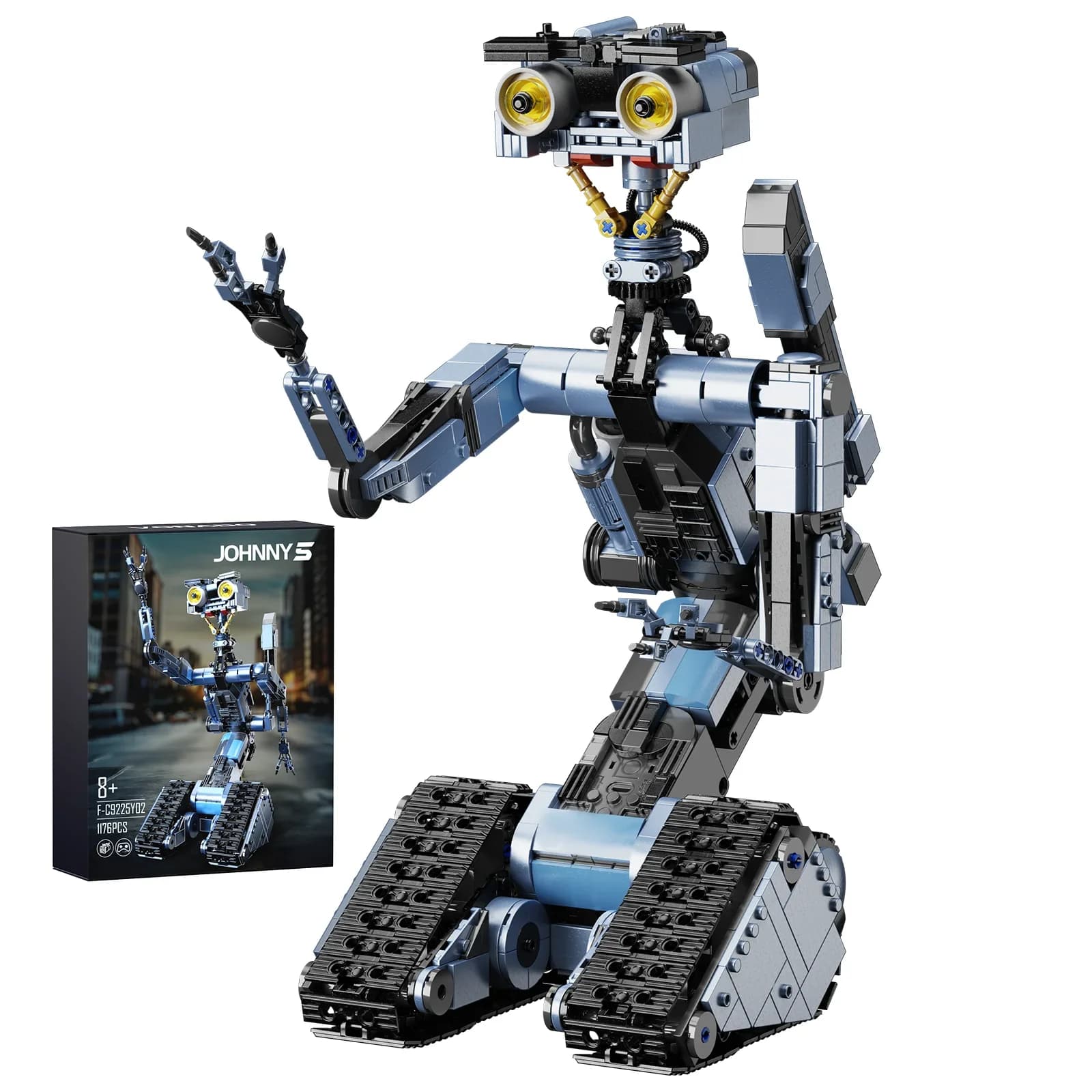 Johnnys 5 Robot Building Blocks Set Modello di robot militare Action Figure Mattoni Johnnys Cinque blocchi di costruzione Giocattoli per regali per bambini