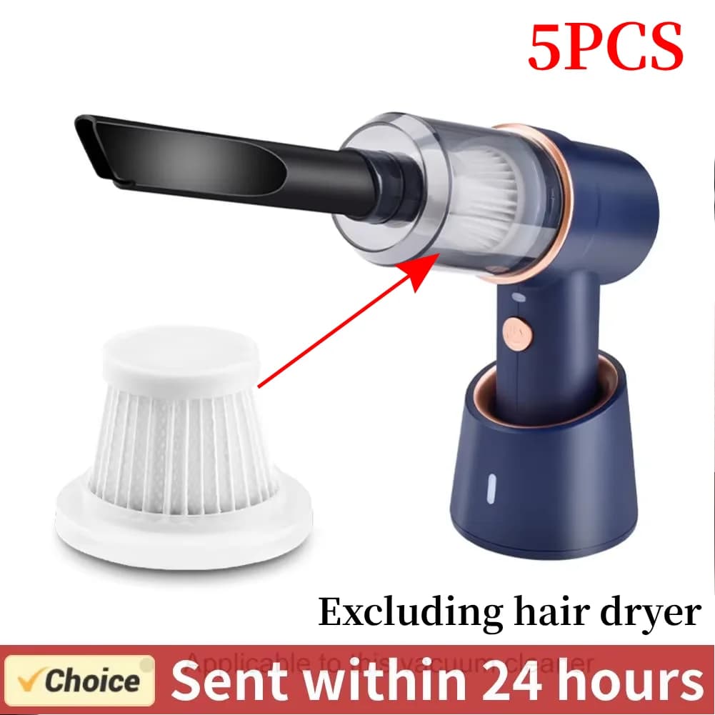 5 pcs auto vacuum filter for easy installation and removal of car vacuum filter HEPA portable vacuum cleaner accessories