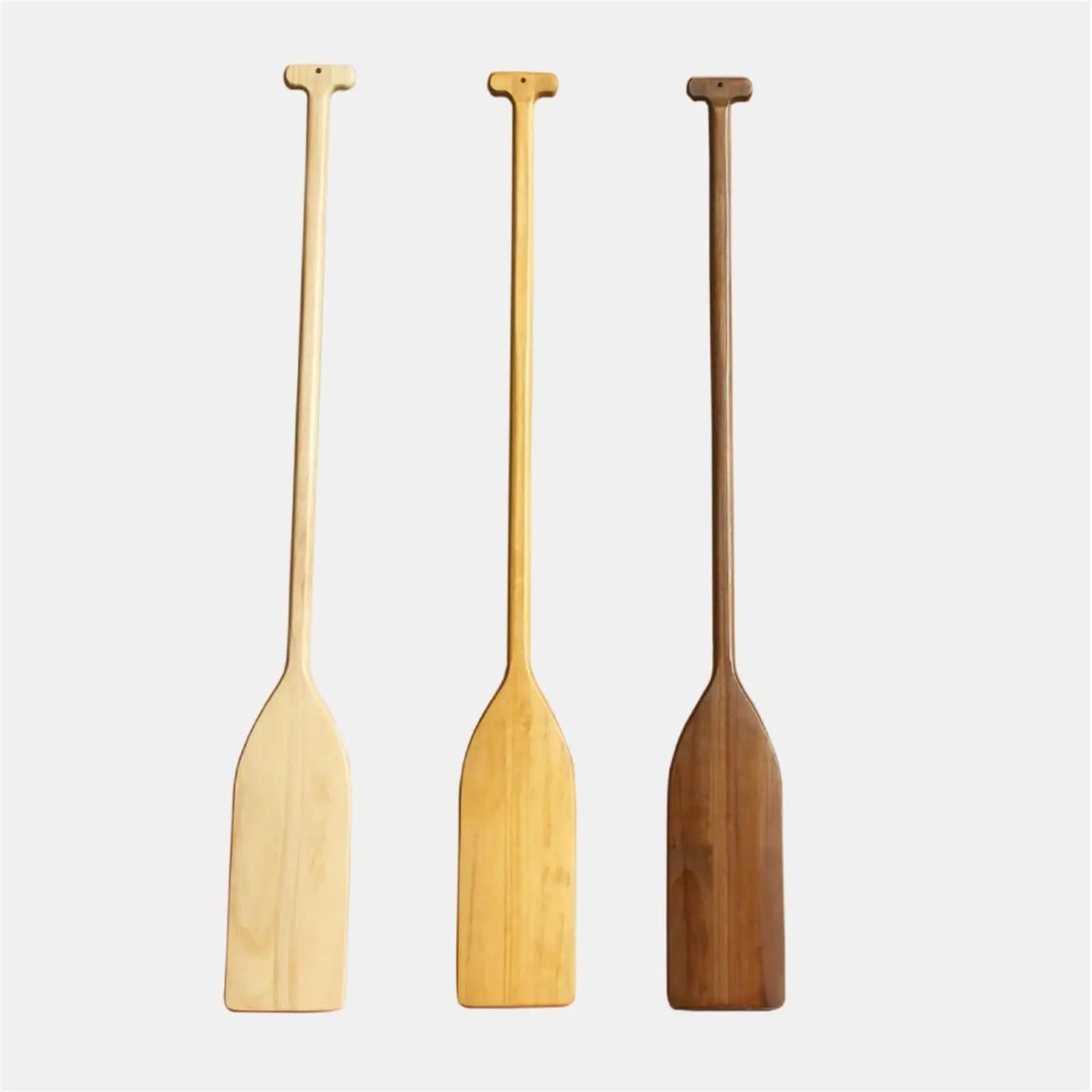 Wooden Boat Paddle Lightweight Long Ergonomic Oar Canoe Kayak Accessories for Boating Kayaking Home Decor
