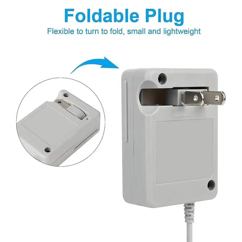Adattatore CA per caricabatterie con spina americana UE per 3DS 3DSXL/LL NUOVO alimentatore 3DS XL/LL 2DS XL/LL per Nintendo DSi/NDSi