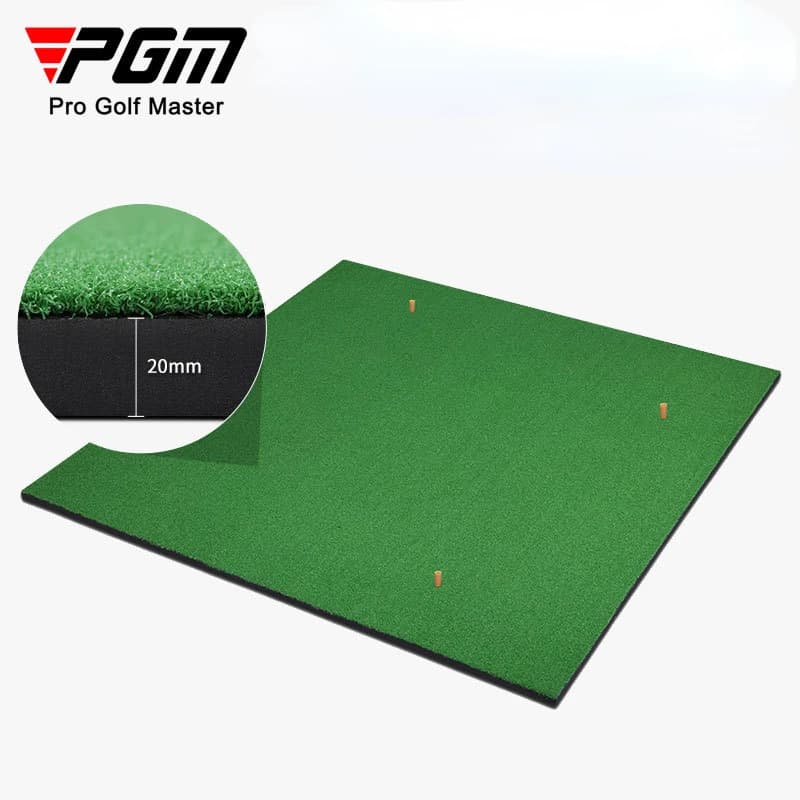 PGM Golf Pratica Erba Zerbino Con Tee 1.5*1.5 cm di spessore 1 cm e 2 cm Allenamento per interni ed esterni Colpire Pad Cortile DJD002