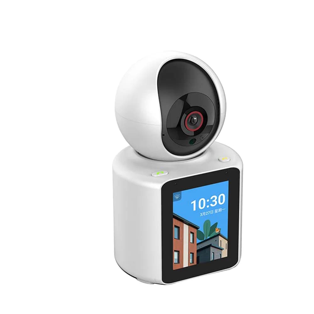 Monitor per Bambini Wireless WiFi 1080P, Telecamera di Sicurezza con Visione Notturna, Audio Bidirezionale, Display da 2.8'', Rilevamento del Movimento