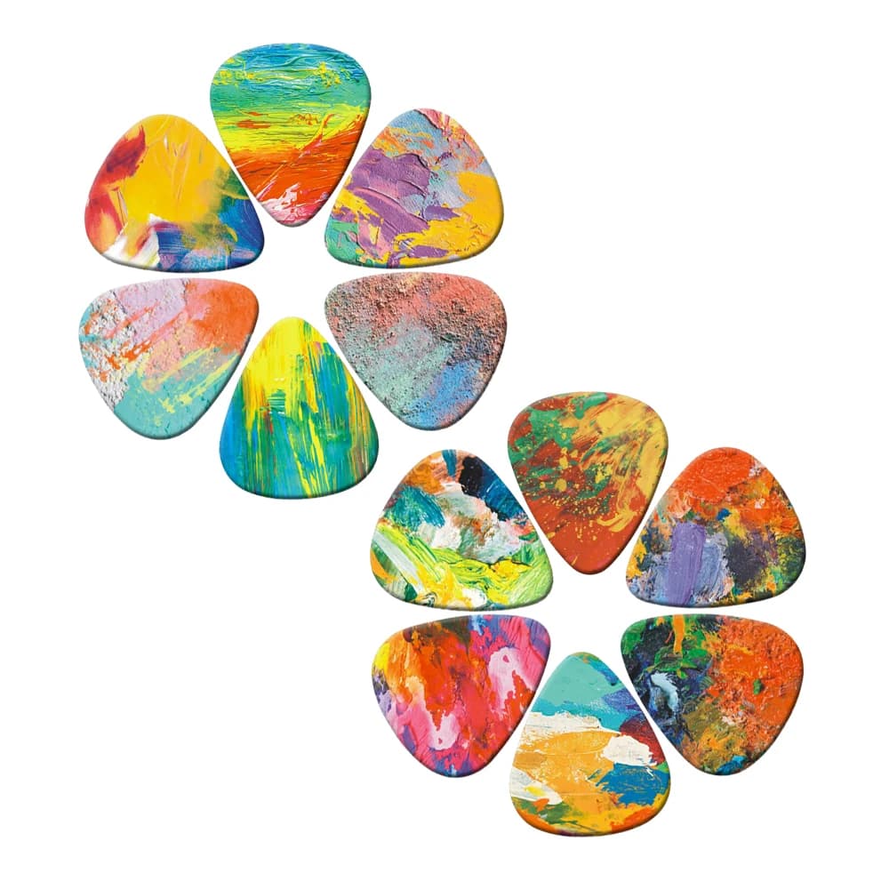 0.46/0.71/1.0 Millimetri 10 Pz Paletta per Chitarra Graffiti Colore Plettri per Chitarra Acustica Accessori per Strumenti Musicali Pick Accessori per Chitarra