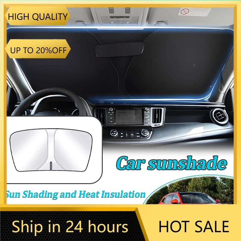 Per DFSK Forthing T5 Evo 2020 ~ 2025 Anti-UV Protezione solare per auto Anello in acciaio Parabrezza anteriore Parasole Accessori per l'isolamento termico