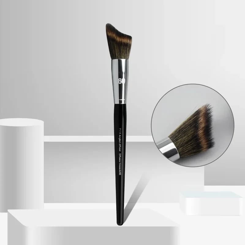Pro Angled Diffuser Makeup Brushes Angled Sculpting New SEP #60 Make up Brush Blusher Wood Handle Cosmetic Tools Professiona