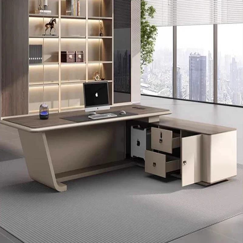 Tavolo da ufficio Scrivania Camera Computer Mobili angolari Studio professionale Scrivanie moderne Offerta Organizzatore Multifunzionale Tisch Home