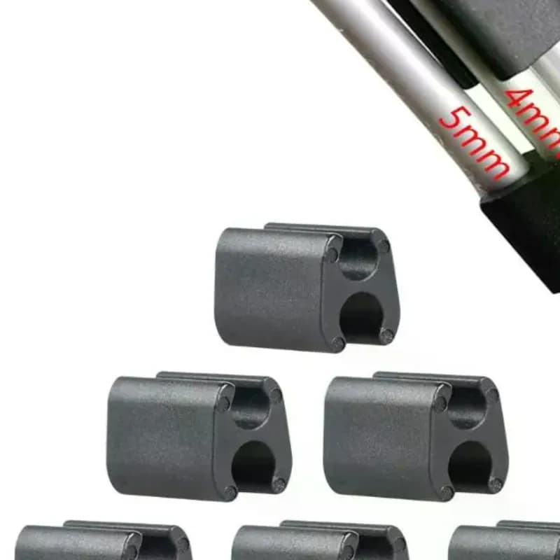 Dispositivo di fissaggio e organizzazione per bici pieghevole, 6 pezzi, clip in nylon a forma di U per la gestione dei cavi del cambio, accessori per ciclismo