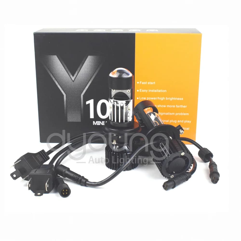 Auto Mini H4 LED H7 Mini Bi LED obiettivo del proiettore H4 Canbus automobili faro lampada 90 w/coppia 20000LM 12V RHD LHD