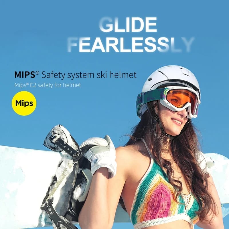 MOON-Protezione per casco da sci a mezza copertura, occhiali bianchi autonomi, copertura per casco da snowboard da sci