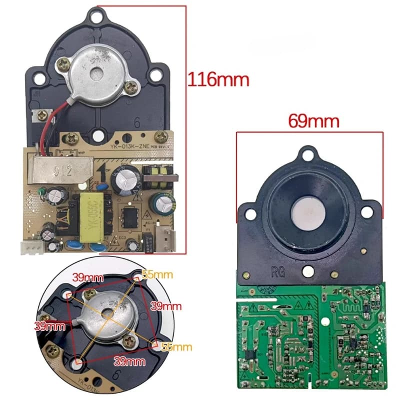 Pezzi di ricambio per piastra atomizzatrice per umidificatore da pavimento YK-013K-ZNE