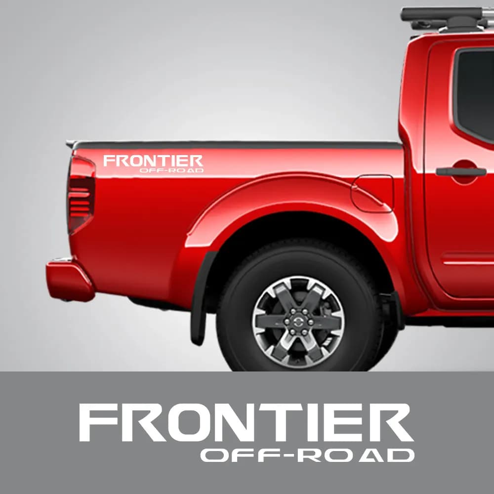 Adesivi per auto, decalcomanie laterali per il cassone del pickup Nissan Frontier, grafiche in vinile, decorazioni personalizzate, accessori per tuning auto