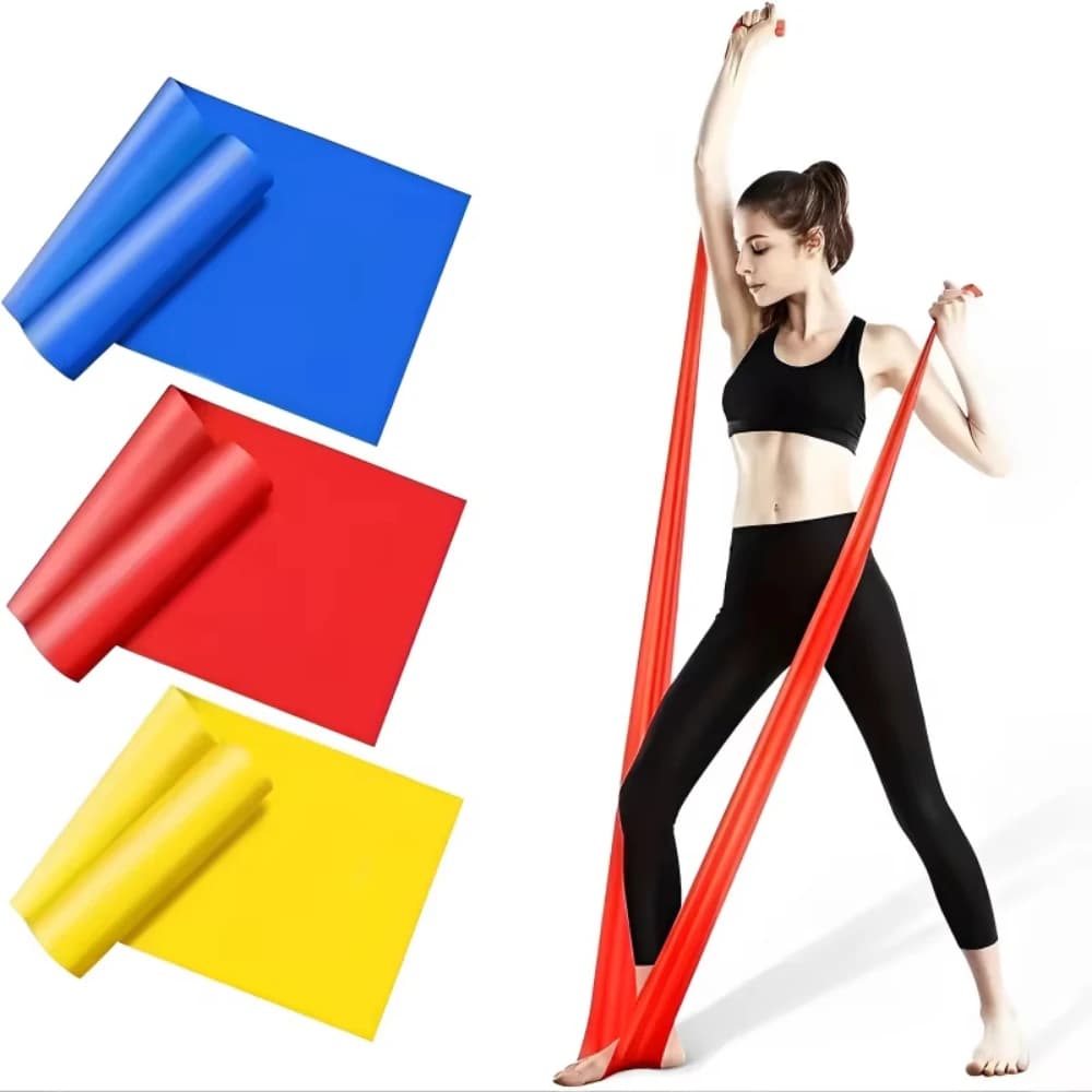 Fascia elastica portatile per resistenza fitness per yoga, pilates, allenamento per la forza a casa, fascia elastica per esercizi di tensione atletica