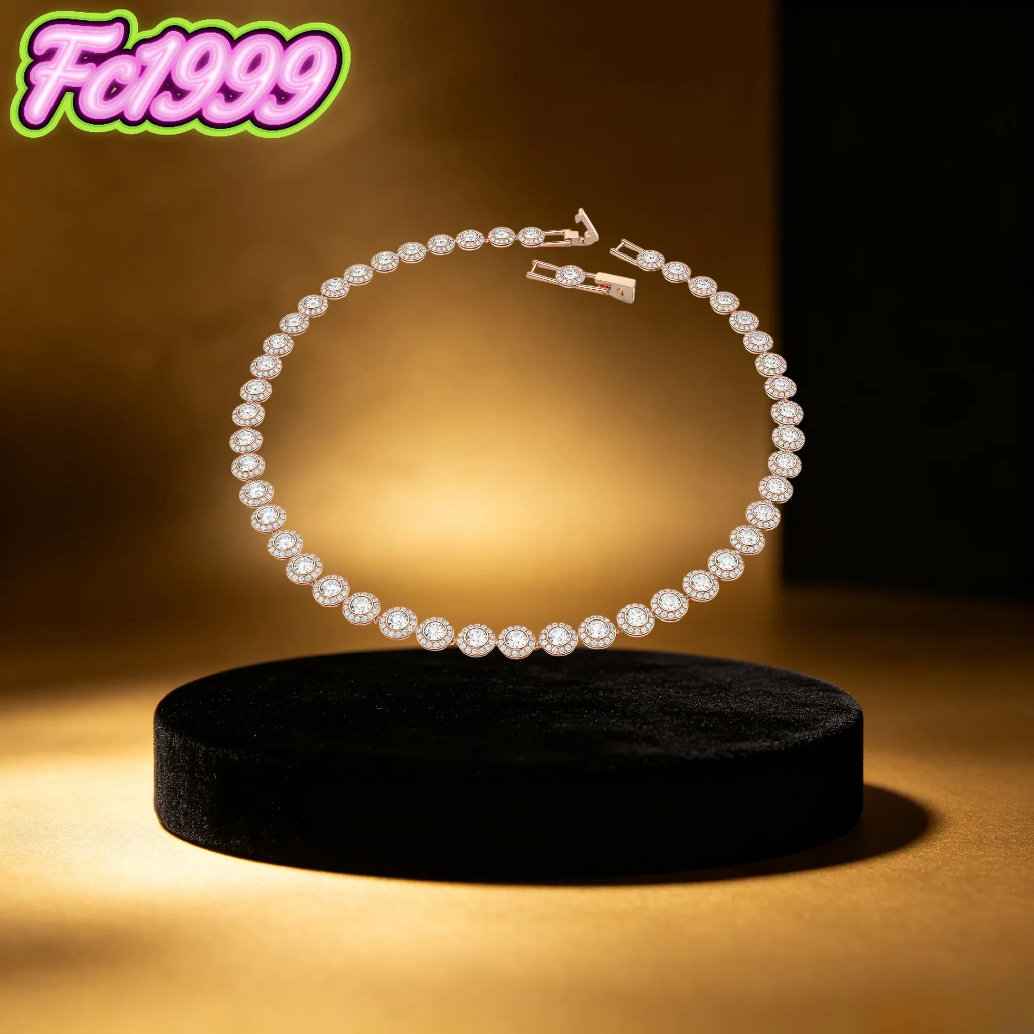 S925 Classic Happiness Diamond Round Crystal Earrings Bracelet Necklace Set Women Gorgeous Series Jewelry Set