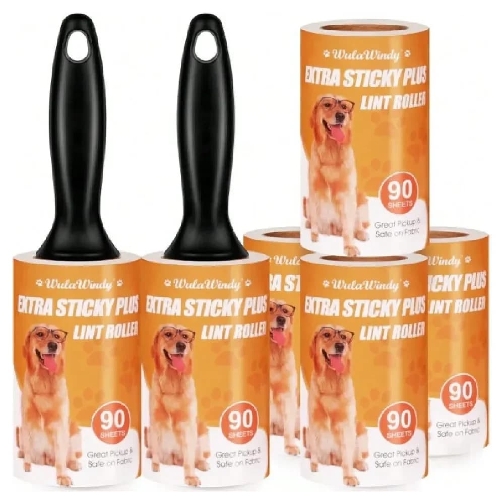 Rullo per peli di animali domestici, rullo adesivo extra forte per rimuovere peli da vestiti, ottimo per peli di animali domestici, confezione conveniente da 4 o 6 pezzi, 27