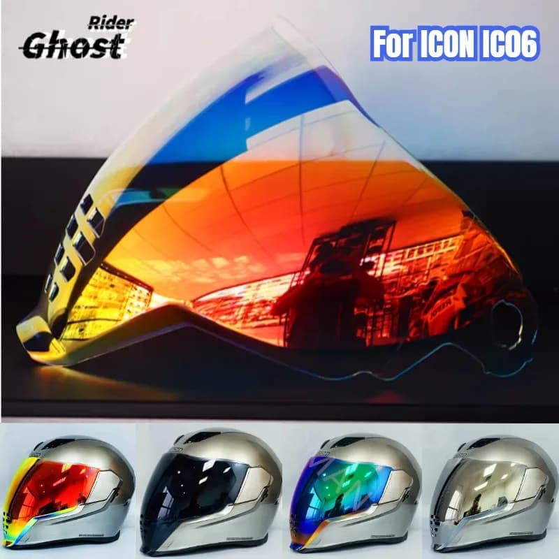 Visiere Airflite per ICON Airflite IC06, Lenti Protettive UV per Casco Moto, Accessori per Caschi