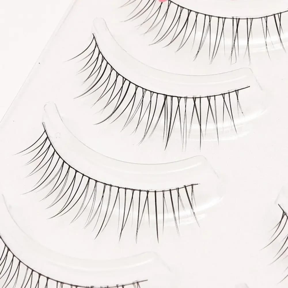 3D Faux Eyelashes in Visone Peel, Transparent Sottile Stele, Simulate Natural Eyelashes Manga Style, Fai-da-Te Makeup Tools for Beginners