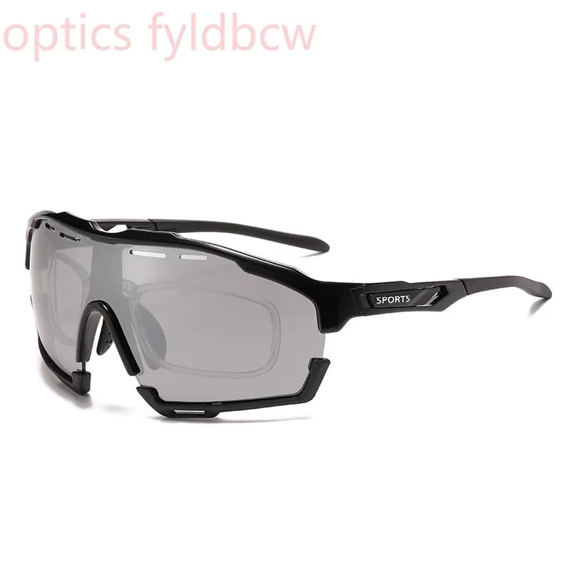 PC Safety Lenses Sports Glasses Mens Cycling Sunglasses Myopia Hyperopia -150 -125 -100 +175 +200