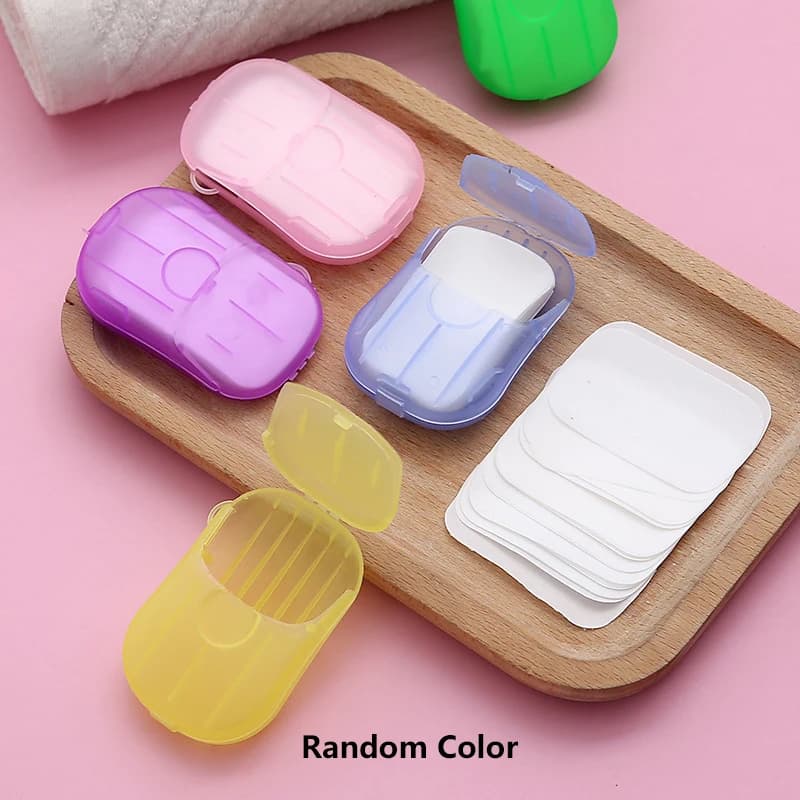 Travel Soap Flakes Boxed Hand Soap Storage Box Outdoor Portable Mini Storage Box