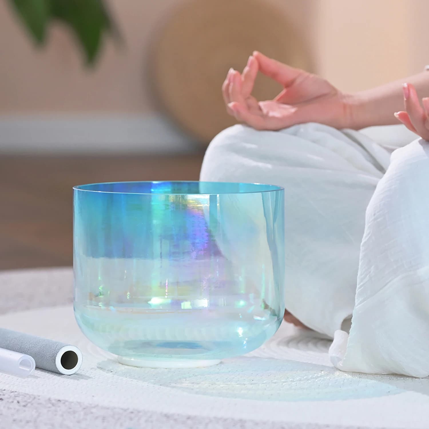 Wholesale Chakra Crystal Singing Bowl Clear Sound Bowl Singing Crystal Bowl With Free Mallet