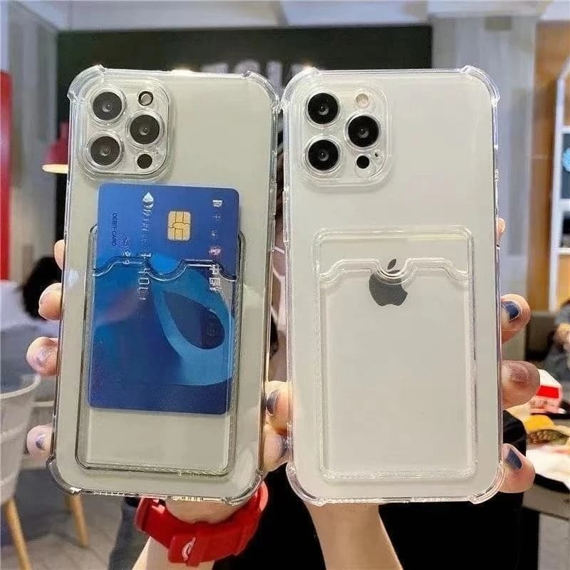 Slot Wallet Back Cover for iPhone 17 16 15 14 Plus 13 12 11 Pro Max Case for iPhone Anti-shock case
