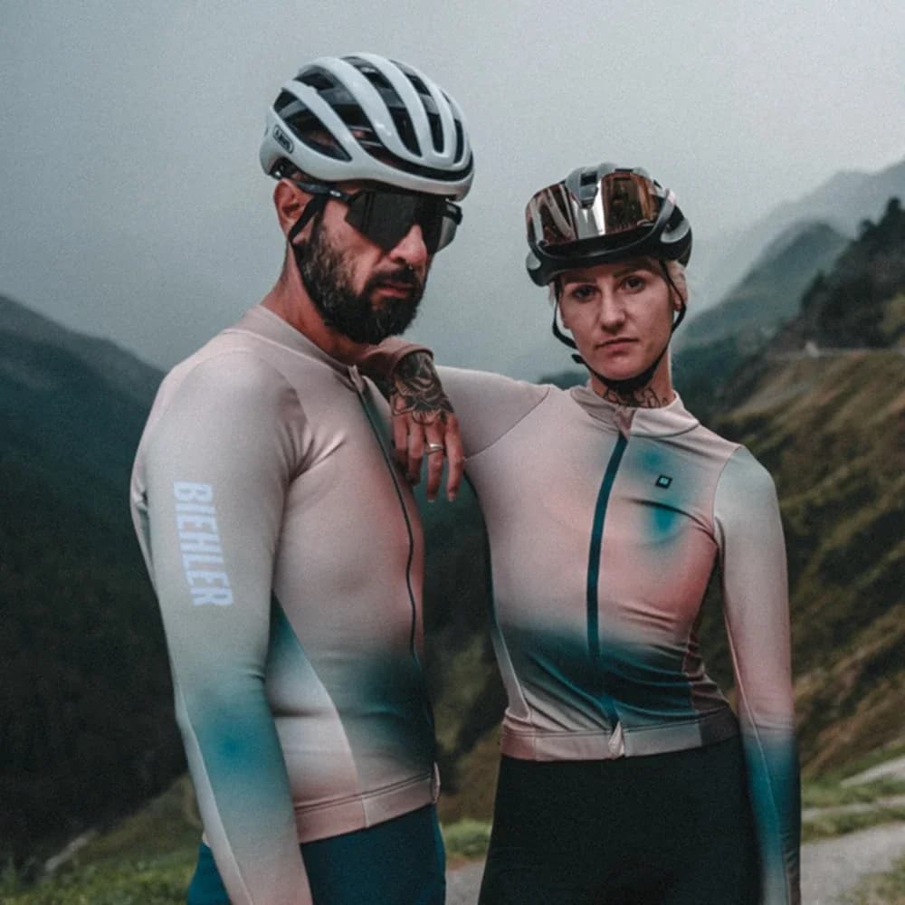 2026 SYN Men's long sleeve cycling jersey MTB Cycling clothing Cycling shirts and shorts with straps