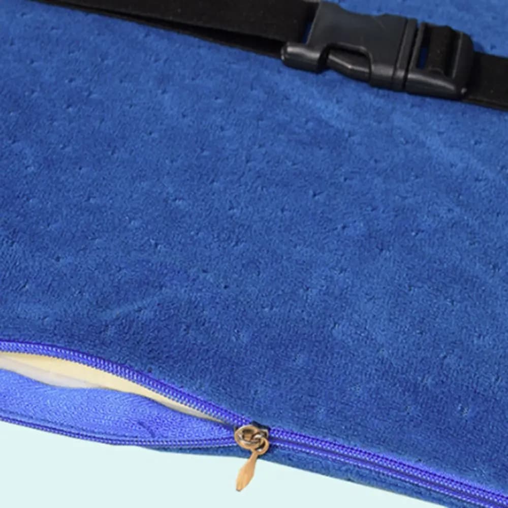 Square Student Chair Cushion Slow Rebound Velvet Fabric Surface Seat Cushion Detachable with Strap Butt Pad Kindergarten