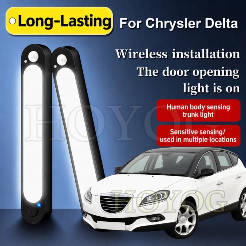 For Chrysler Delta 2011-2014 Car Trunk Light LED Lamp Motion Sensor Magnetic Wireless Boot Cargo Light Sedan Interior Cabin