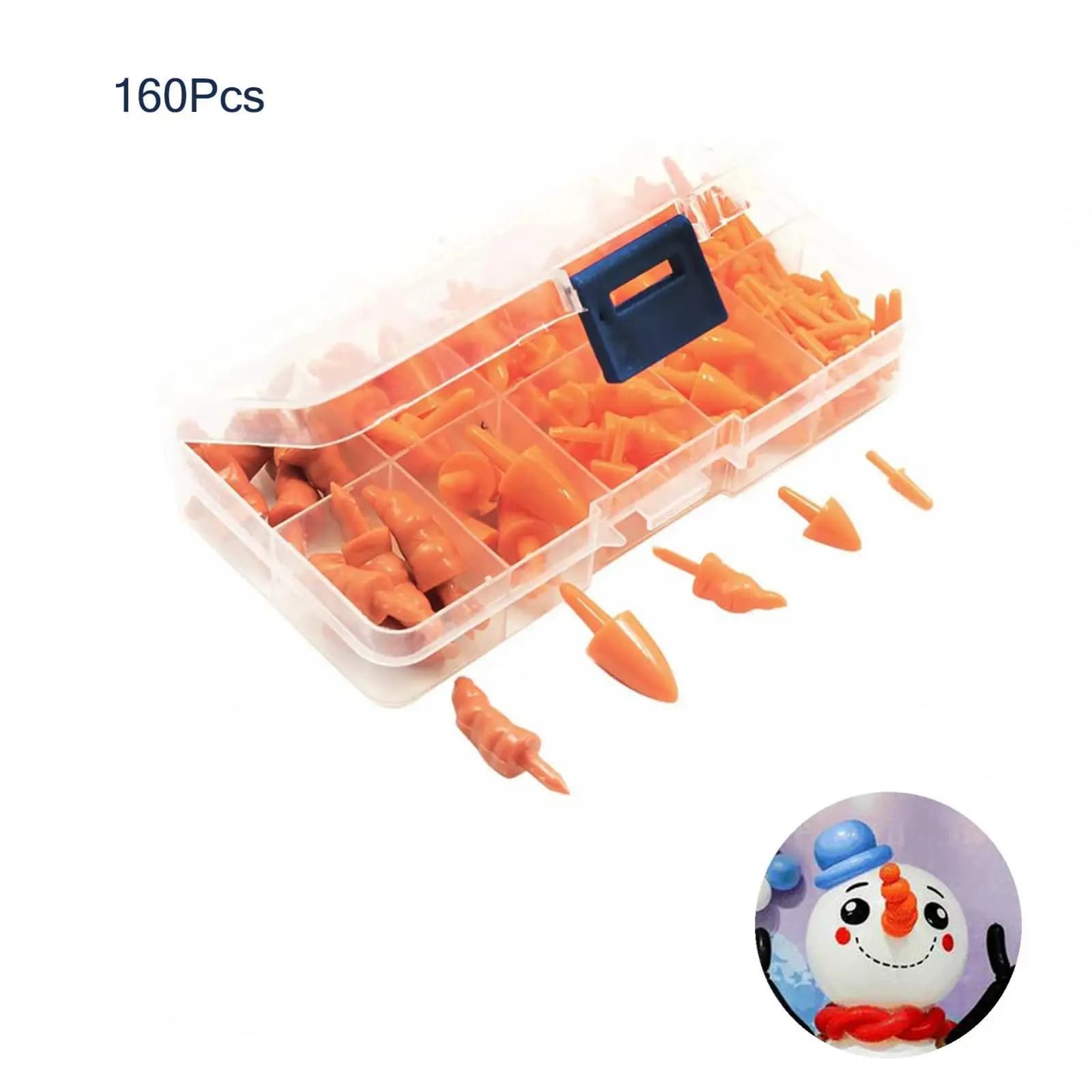 Set di Nasini di Sicurezza per Bambole, in Plastica Resistente, Materiale per Pupazzi Fatti a Mano e Peluche, per Lavoretti Fai-da-Te per Bambini