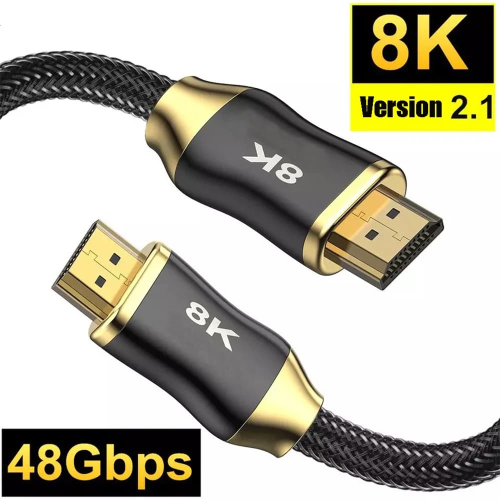 Cavo 2.1 compatibile HDMI 8K 60Hz 4K 120Hz per Xiaomi Mi Box 48Gbps 8K Cavi digitali HDR eARC per PS5 PS4 Apple TV Proiettore