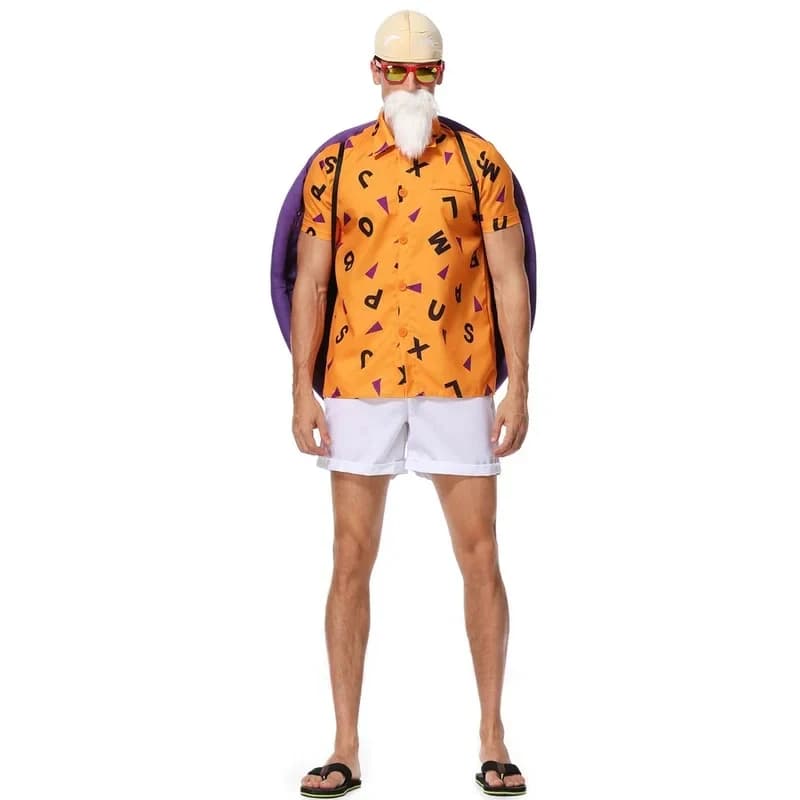 2026 Master Roshi Anime Cosplay Costume Set Halloween Costumes For Men Adult Party Performance DRTDI