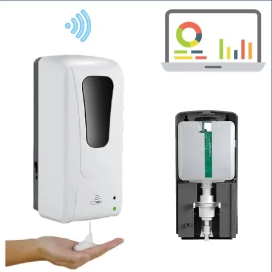DF200 Sensore IoT intelligente NB-IoT LoRaWAN Dispenser di sapone senza contatto con allarme vuoto Monitoraggio del livello di riempimento per bagni