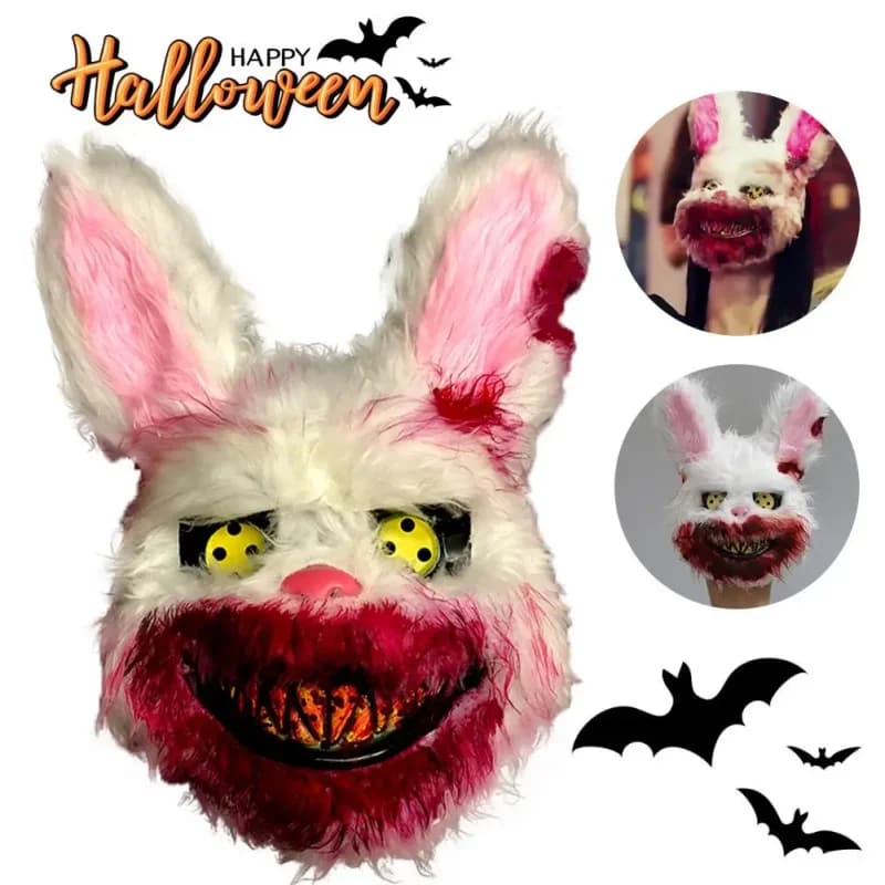 Spacious bear rabbit mask Halloween Cosplay face mask Party Make-up Cartoon Animal Head Cover Masquerade Mask Prop Carnival Costume