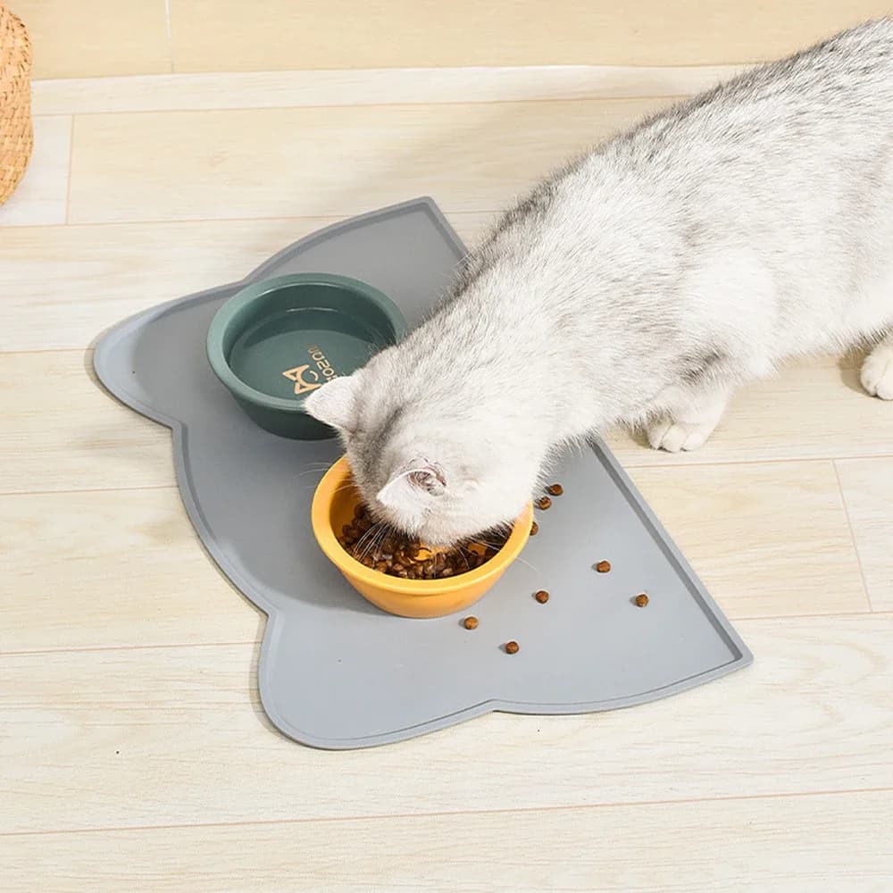 1 tovaglietta per animali domestici impermeabile e antiscivolo per evitare schizzi di cibo e acqua, facile da pulire per cani e gatti