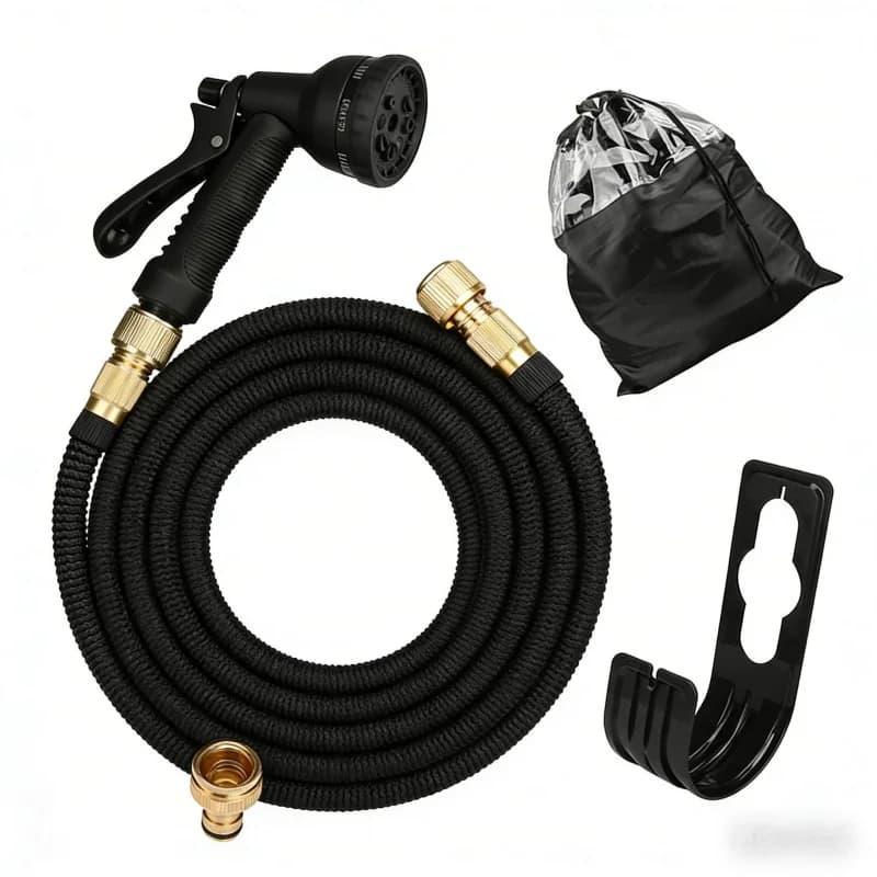 High Pressure Retractable Pipe for Irrigation and Washing Auto, Garden Use, PVC Bimetallic Joint, Magic Pipe
