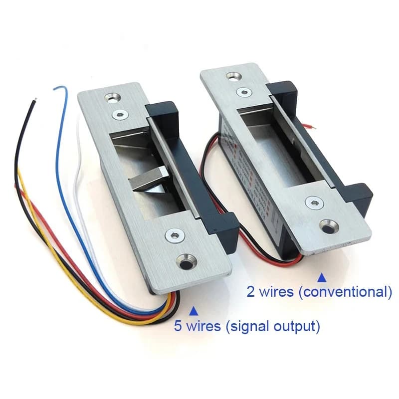 Originale DC12V acciaio inossidabile robusto telaio stretto Fail Secure ANSI serratura elettrica standard serratura elettronica