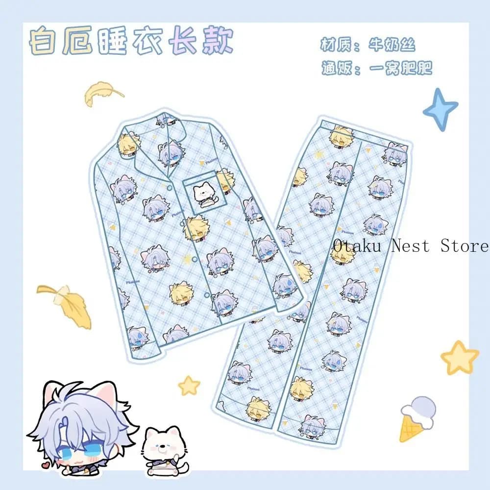 Anime Honkai：Star Rail Phainon Kawaii Long Sleeve Pajamas T-shirt Shorts Spring Summer Autumn Homewear Cosplay Clothes Gift