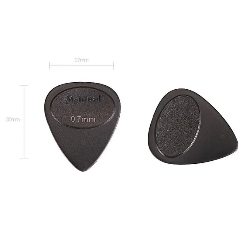 Palette di fascia alta per chitarra elettrica Jazz nera a goccia da 0,7 mm 10 pezzi