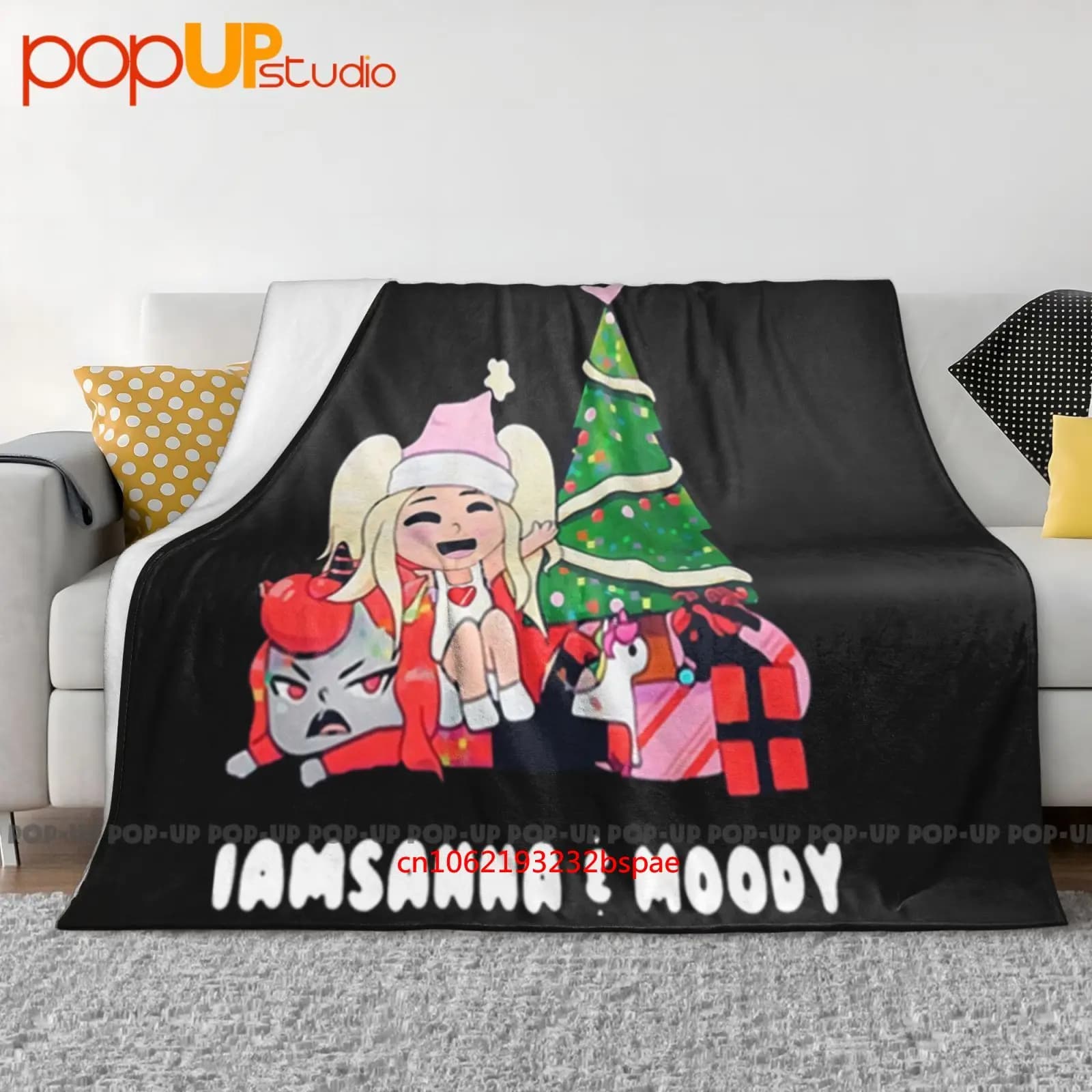 Sanna Iamsanna E Moody Coperta natalizia ultra morbida trapunta copridivano invernale copriletto