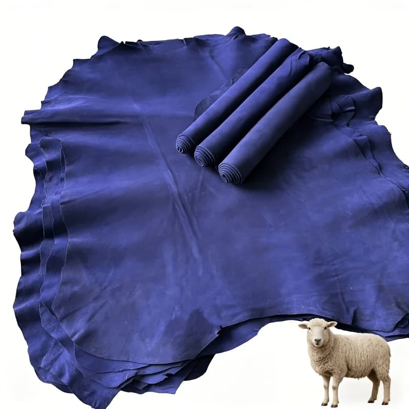 Authentic purple suede lamb leather, premium full-grain leather, perfect for DIY crafts, soft, suitable for making bags and more
