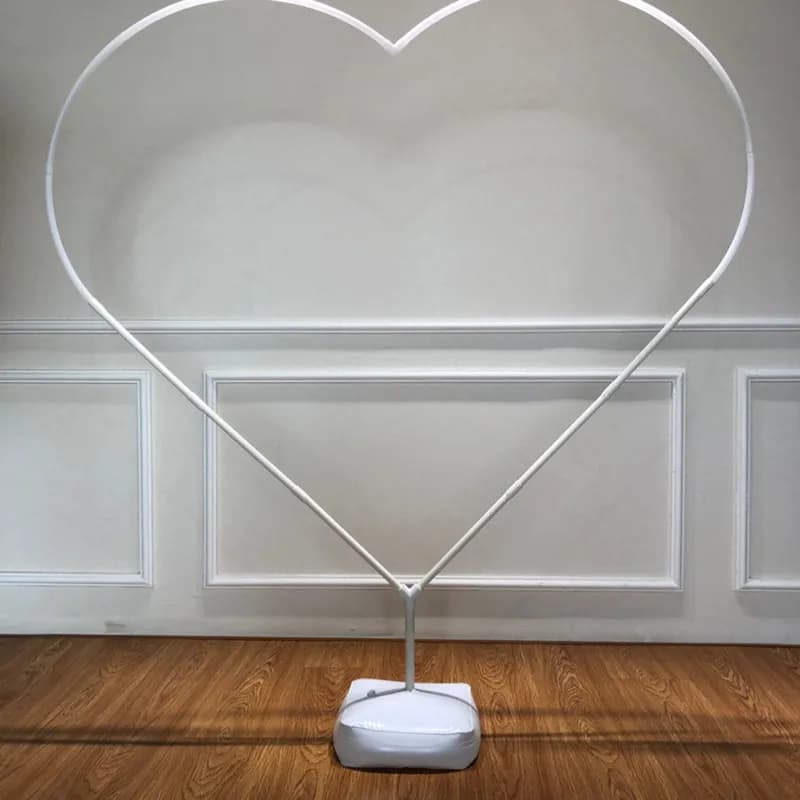 Anello con cornice per arco per palloncino a forma di cuore Kit supporto per ghirlanda per arco per palloncini fai-da-te per decorazioni per anniversario di matrimonio all'aperto