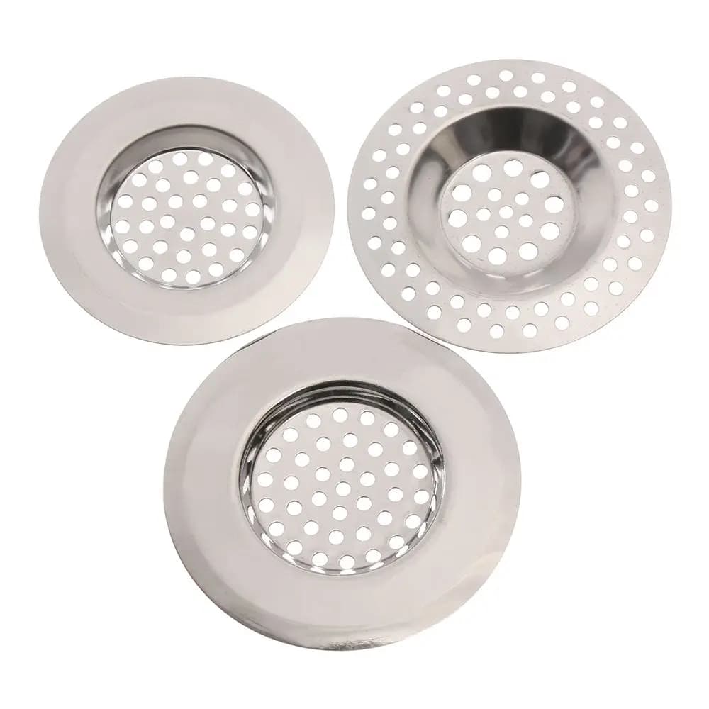 2Pcs Shower Useful Stopper Basket Hair Clean Up Bathtub Sewer Drain Filter Waste Catcher Mesh Trap Sink Strainer
