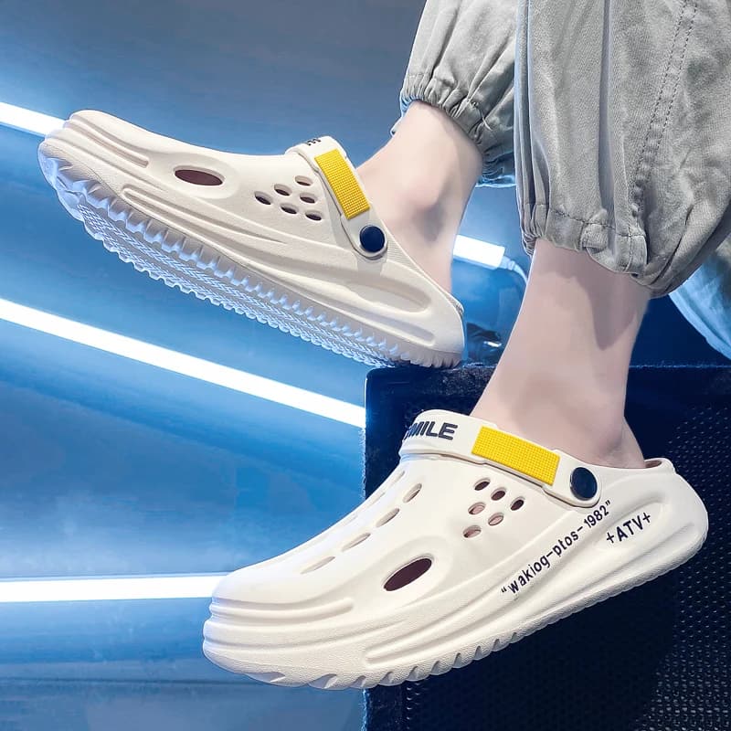 Scarpe Estive Casual da Esterno, Design alla Moda, Suola Morbida per Lunghe Passeggiate Senza Affaticarsi, Scarpe da Spiaggia Antiscivolo per Uomo