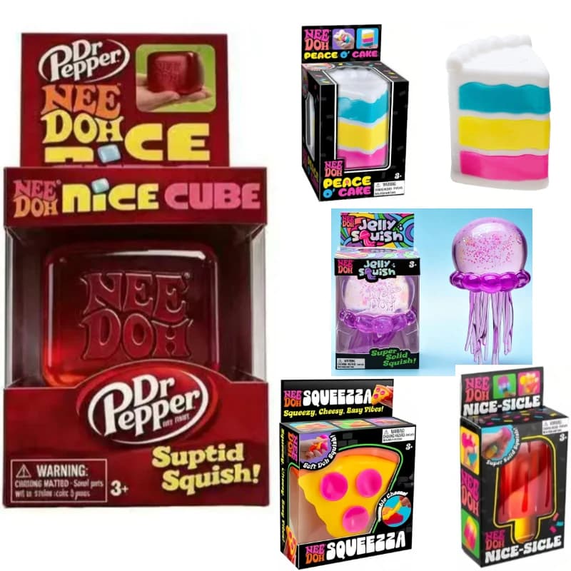 Cubo sensoriale Schylling Doh, cubo Nice e giocattoli antistress Nice Sicle, antiansia, da spremere, per il relax quotidiano