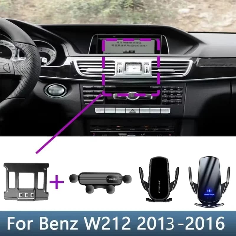 Supporto per telefono per auto Base speciale per staffa fissa per Mercedes Benz W212 E200 Classe E E240 E260 E280 E300 2013-2016 Accessori auto