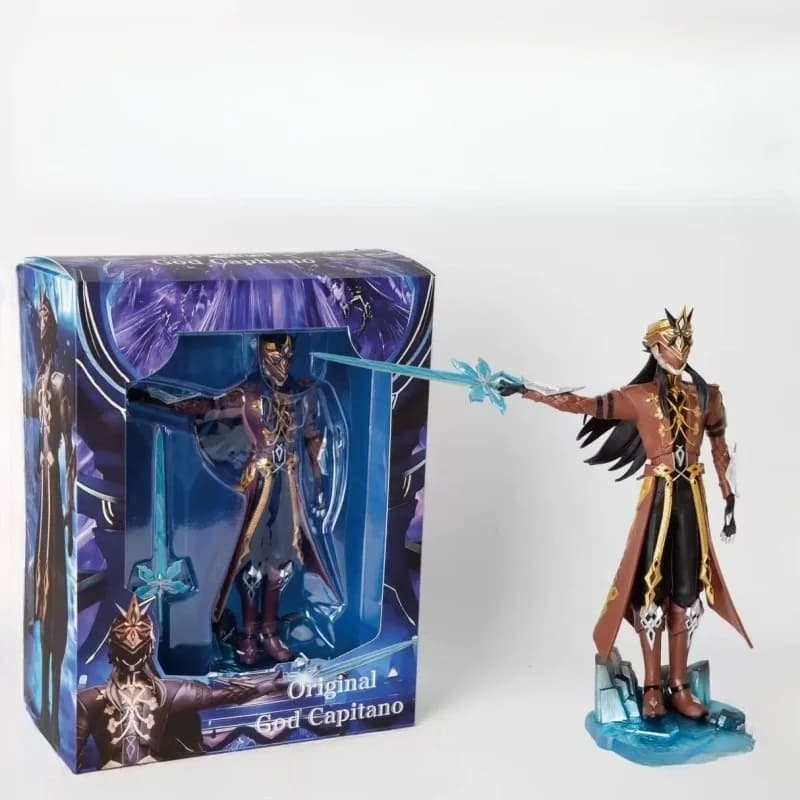 Nuovo Genshin Impact Capitano Thrain Action Figure Giocattoli 21 cm Crostata Dessert Artista 2025 Genshin Impact Co Figura giocattolo di marca