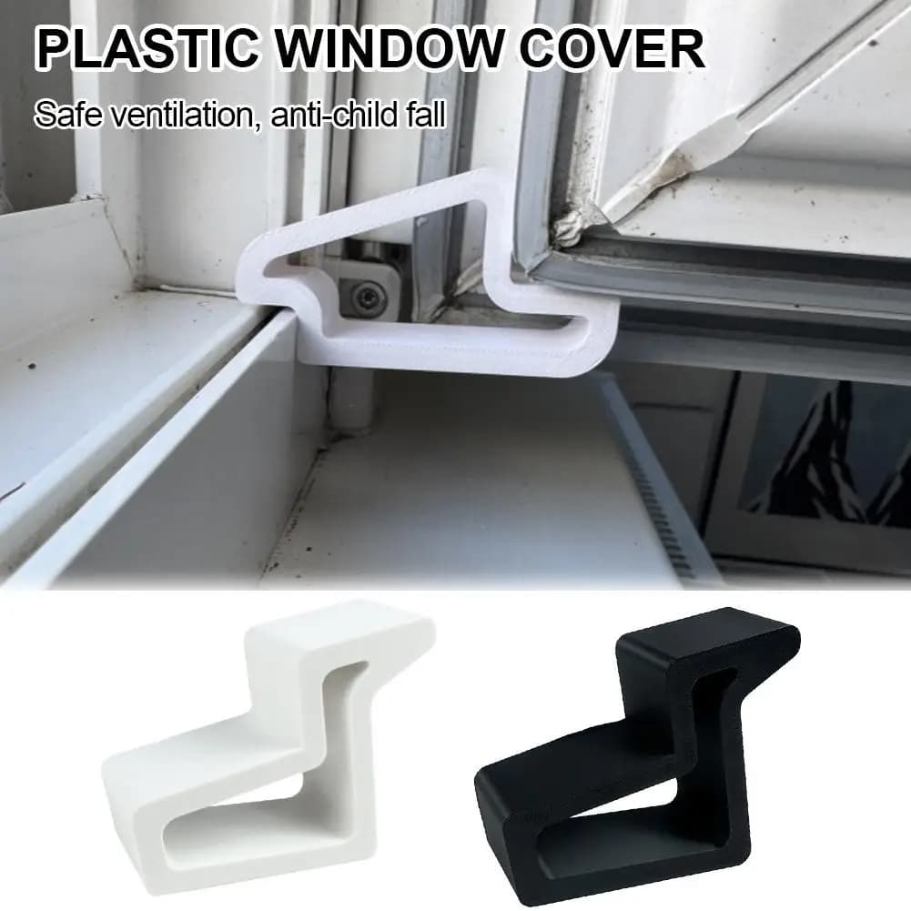 1 Pezzo Fermaporta Finestra in Plastica Antiscivolo, Posizionatore per Finestre e Balconi, Antivento, Accessori di Sicurezza per Casa e Ufficio