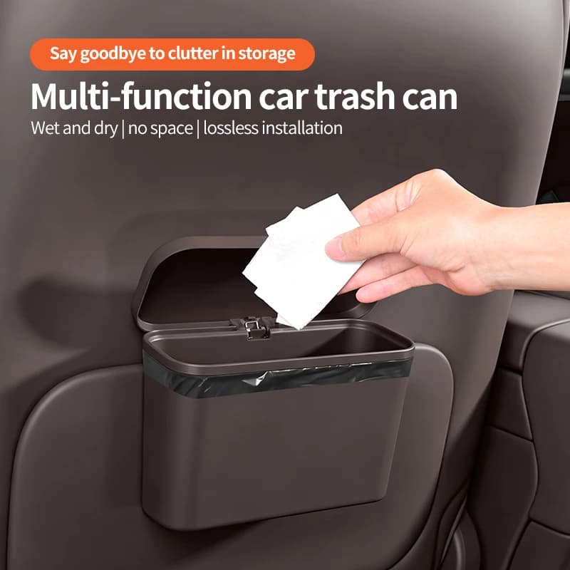 car mounted garbage bin, car interior storage bin, car multifunctional wall mounted storage box, car storage box general product